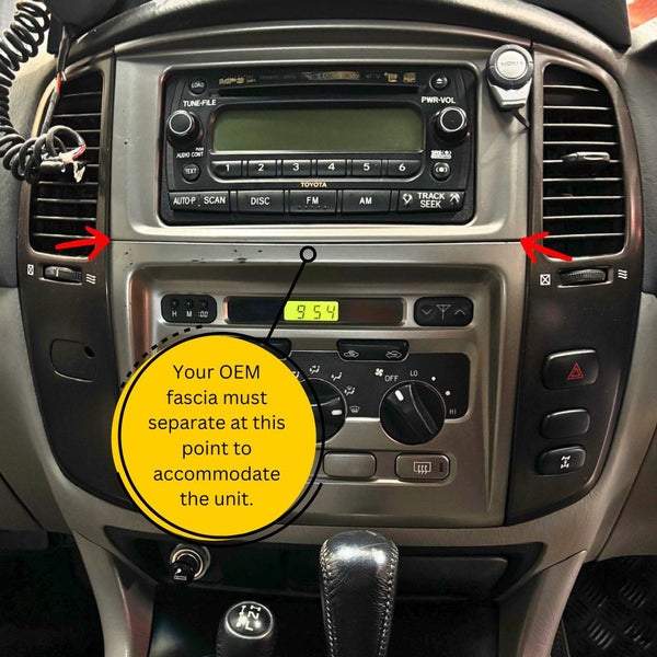 Toyota Landcruiser 100 series Head Unit (1999-2006 EXCLUDING Sahara models)