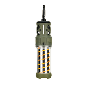 4 in 1 camping lantern in army green with built-in mozzie repellent and torch