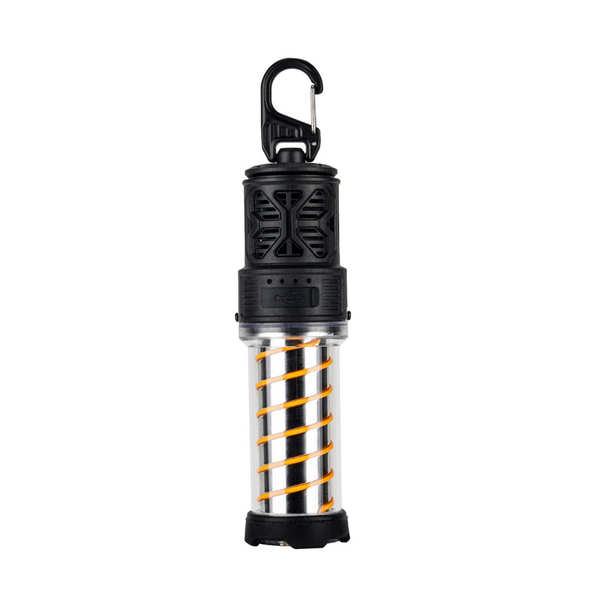 4 in 1 camping light with mozzie repellent coil and hanging hook, black version