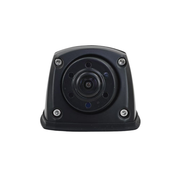 Front-facing lens of Polaris hi resolution caravan side camera with 120 degree wide angle lens
