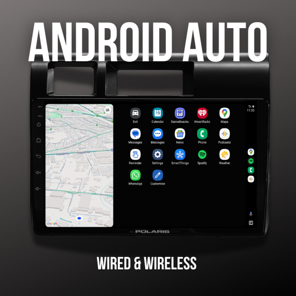70 Maxx24 head unit with wireless and wired Android Auto display for Toyota Landcruiser 70 Series 2024+